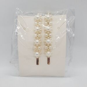 Vayu Jewelry Set of 2 Faux Pearl Hair Pins